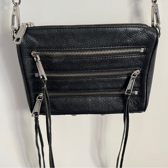 Rebecca Minkoff Black 4 Zipper Small Crossbody Purse - Picture 4 of 16